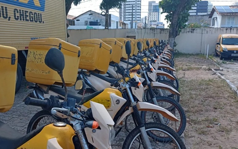 Leilão de motos e um imóvel do Correios no RN