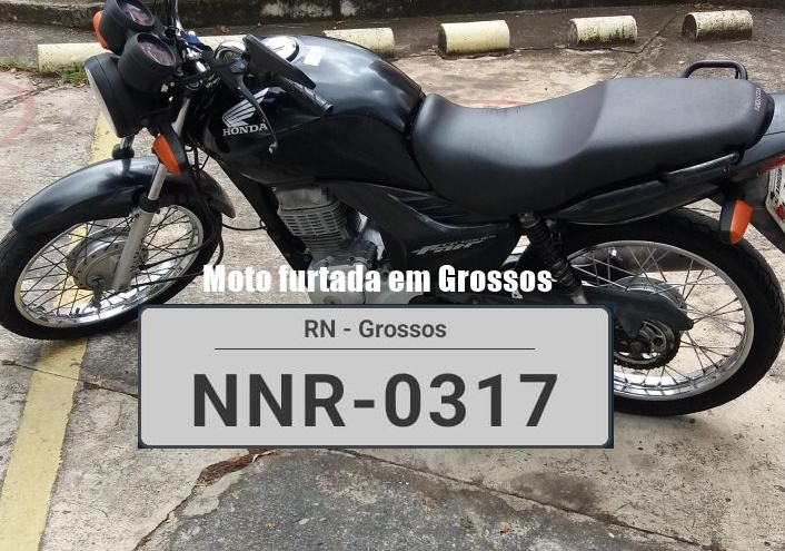 Moto é furtada de oficina no bairro Boa Esperança, em Grossos