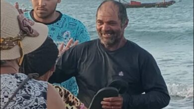 Pescadores de Areia Branca passam mais de 24 horas à deriva em alto mar após jangada virar