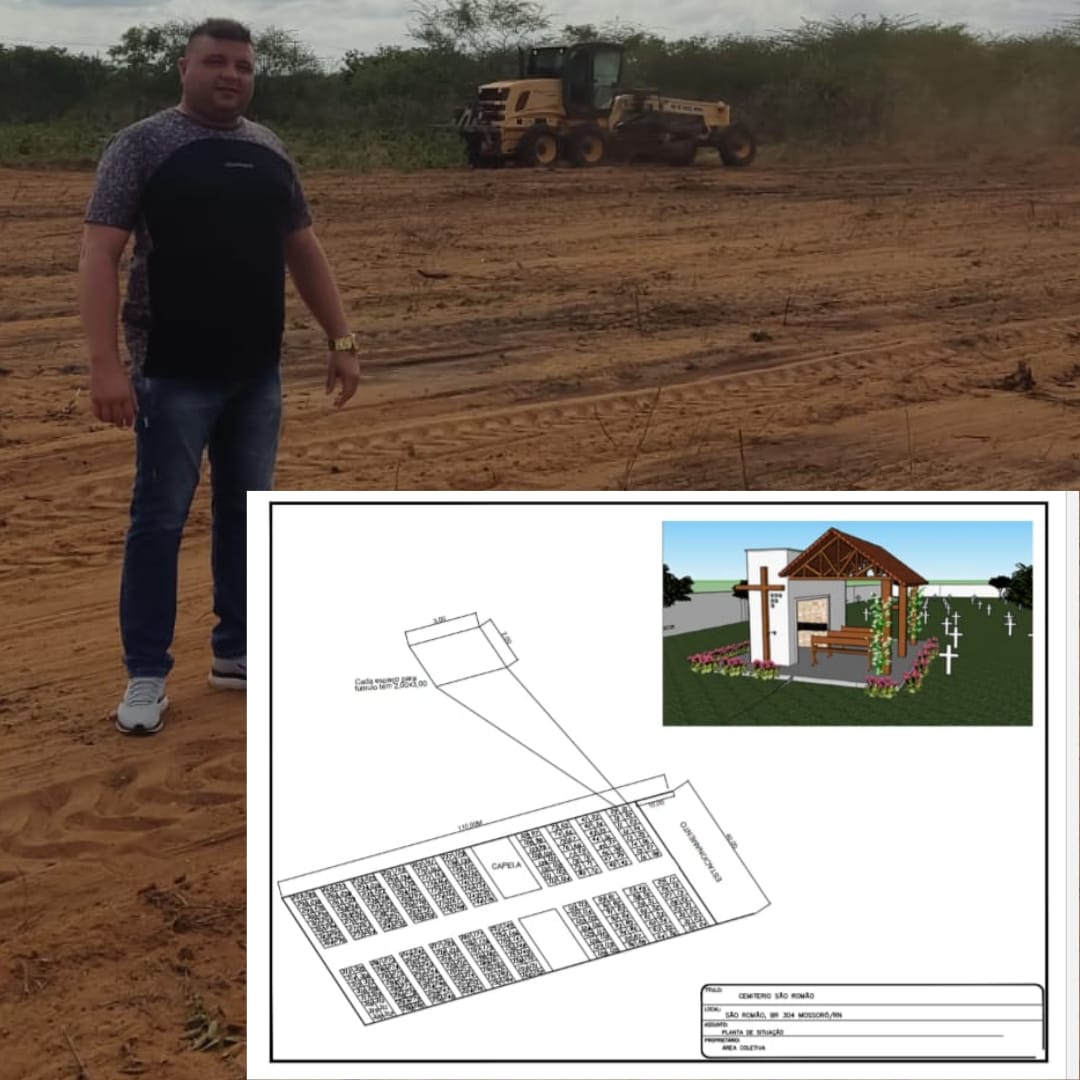 Vereador Adeilton Teixeira inicia preparação para construção de Cemitério na zona rural de Tibau