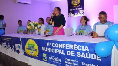 Prefeita Cinthia Sonale participa da 6ª Conferência Municipal de Saúde de Grossos