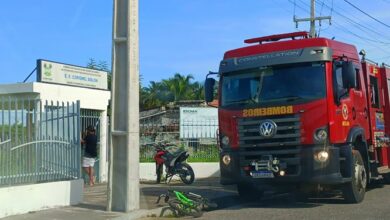 Incêndio atinge sala de aula da Escola Estaudal Coronel Solon em Grossos