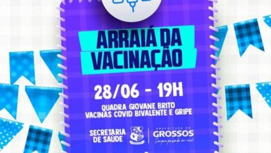 Prefeitura realiza “Arraiá da vacinação” contra Covid e gripe nesta quarta (28)