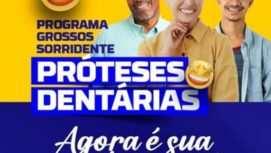 Grossos Sorridente: Prefeitura retoma programa de próteses dentárias e facilita acesso à saúde bucal