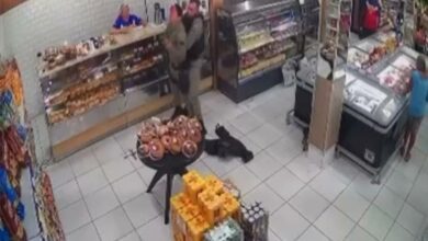 [Vídeo] Policial militar salva colega de engasgo em supermercado no interior do RN