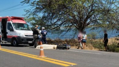 Motociclista morre em colisão com caminhão na BR-110 em Areia Branca