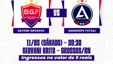 Bayern Grossos busca vitória em casa contra o Amarante Futsal neste sábado (11)