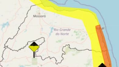 Inmet emite dois alertas de chuvas intensas em 69 cidades do RN