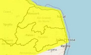 Inmet emite alerta de vendaval para todo o Rio Grande do Norte