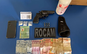 ROCAM prende homem com drogas e arma de fogo em Tibau