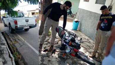 ITEP faz vistoria em veículos apreendidos em Grossos e identifica mais uma motocicleta com sinais de adulteração