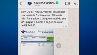 Receita alerta para golpes com taxa falsa sobre Pix